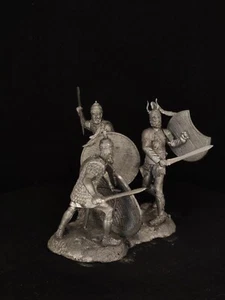 Tin toy soldiers,Hector. Achilles. Patroclus.,gift,handmade,collect - Picture 1 of 9