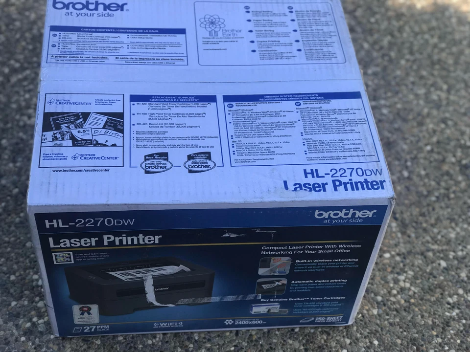Brand New Brother HL-2270DW Laser Printer - Image 1 of 1
