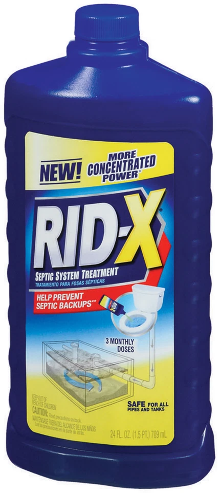 Rid-X Septic Tank System Treatment 3 Month Supply Liquid 24 Ounce