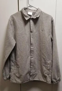 Mens Fairplay Snapfront Jacket Grey Twead With Color Specks Size L - Picture 1 of 8