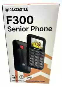 Dual Sim Basic Mobile Phone for seniors 4G, 64MB, 5 Day Battery, Oakcastle F300 - Picture 1 of 2