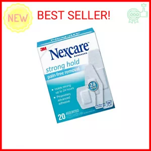 Nexcare Strong Hold Pain Free Removal Bandages, Assorted, 20 count - Picture 1 of 2