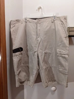 Swiss Cross Men's 40 Khaki Cargo 11 Inch Shorts Foto 1 de 4