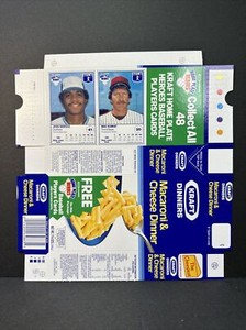 1987 Kraft Home Plate Heroes Never Folded Jesse Barfield Mike Schmidt Panel/Box