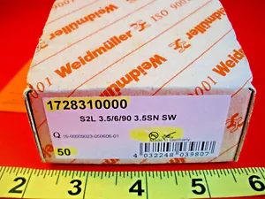 Weidmuller 1728310000 Lotto di (50) morsettiere S2L 3,5/6/90 3,5SN SW 6P 3,5mm - Foto 1 di 4
