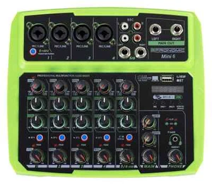 DJ PA 6-Kanal Mini Mixer Mischpult USB Bluetooth Kopfhörer Interface Studio - Bild 1 von 7