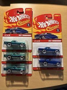 (5) Hot Wheels Series 2 Classics # 11 Of 30 1957 THUNDERBIRD Spectraflame H391 - Picture 1 of 3