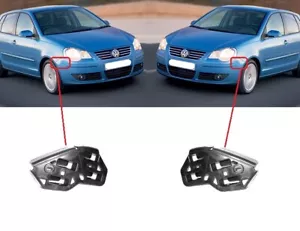 NEW FOR VW POLO 2005 - 2009 FRONT BUMPER HOLDER BRACKET PAIR SET - Picture 1 of 3
