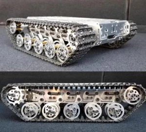 DIY Smart WiFi RC Tank Chassis Metal Tracked Robot Chassis Shock Absorption Kit - Picture 1 of 10