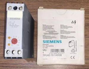 NEW SIEMENS 7PU40 20-1AB30 TIME RELAY 7PU40201AB30 - Picture 1 of 6