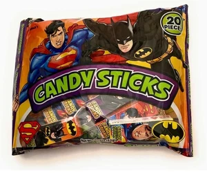 1 caramelo de Superman y Batman de World's Confections DC Comics NUEVO - Imagen 1 de 2