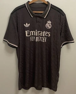 Real Madrid CF Gray Adidas Heat.RDY Third Jersey Men's Size 2XL - Slim Fit - NWT - Picture 1 of 20
