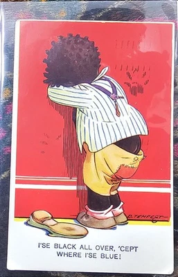 Postal americana negra Foto 1 de 2