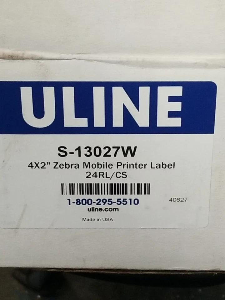 10 Rolls UlineMobile Printer Labels 4"X2" For Zebra S-13027W Partial Case - Image 1 of 3