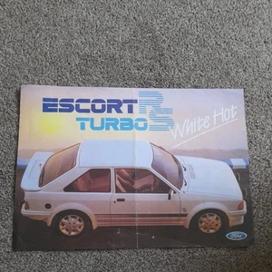 Vintage Ford Escort Turbo RS White Hot Special Edition Flyer brochure - Picture 1 of 2