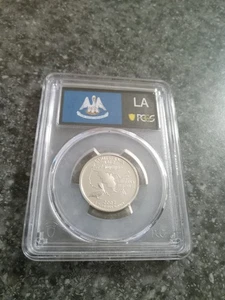 2002-S LOUISIANA Silver Proof Quarter PR70 PCGS FLAG LABEL NICE LOW PRICE!! - Picture 1 of 6