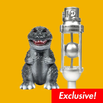 ANRAKU ANSAKU MEDICOM GODZILLA SOFUBI CON DESTRUCTOR DE OXÍGENO DESIGNERCON 1954 Foto 1 de 3