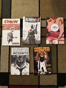 LOT 5 Trade paperbacks - CHEW, BLOODSHOT, INCOGNITO, SCALPED, Fraction, Zdarsky - Picture 1 of 3
