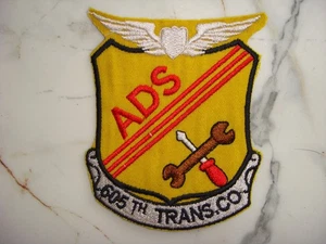 US Army 605th TRANSPORT Co. ADS AIRCRAFT DIRECT SUPPORT, VIETNAM WAR PATCH - Picture 1 of 2