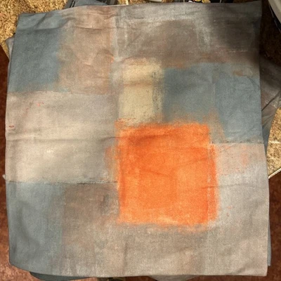 SET 4 16x16” Zipper Pillow Cases Velvet Feel New (used) MODERN ABSTRACT ART - Image 1 of 4