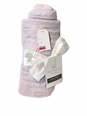 Manta de bebé tejida lavanda The Farmhouse de Rachel Ashwell 30" X 40" Foto 1 de 4