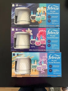 Febreze Plug Scent Booster Kit w/3 Refills NEW You Choose Scents - Picture 1 of 8