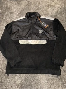 HUGO BOSS OAKLAND RAIDERS 1/4 Zip Pullover Giacca Uomo Tg L Raro - Foto 1 di 12