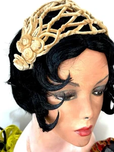 Lot 5 Vintage Women’s 1920-1950’s Hats Fascinator Mink Paisley Velvet Flapper - Picture 1 of 12