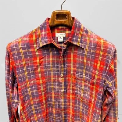 Camisa Citron Santa Monica Para Hombres M Roja Azul Franela a Cuadros Acogedora Exterior Sobre Foto 1 de 4