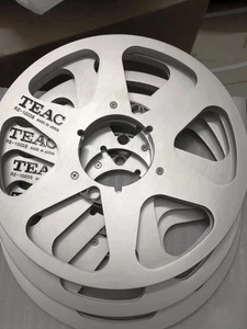 10.5 inch Metal Reels Teac Pair Silver - Picture 1 of 7