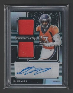 KJ Hamler 2020 Panini Obsidian #RJI-19 "Rookie Jersey Ink" Autograph /150 - Picture 1 of 2