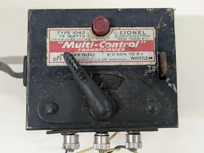 Lionel Vintage Multi-Control 75 watt Transformer Type 1042  with Whistle Reverse - Image 1 of 4
