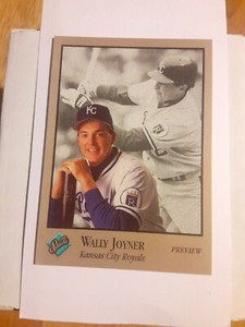 1992 Leaf Donruss Studio Preview #10 Wally Joyner 