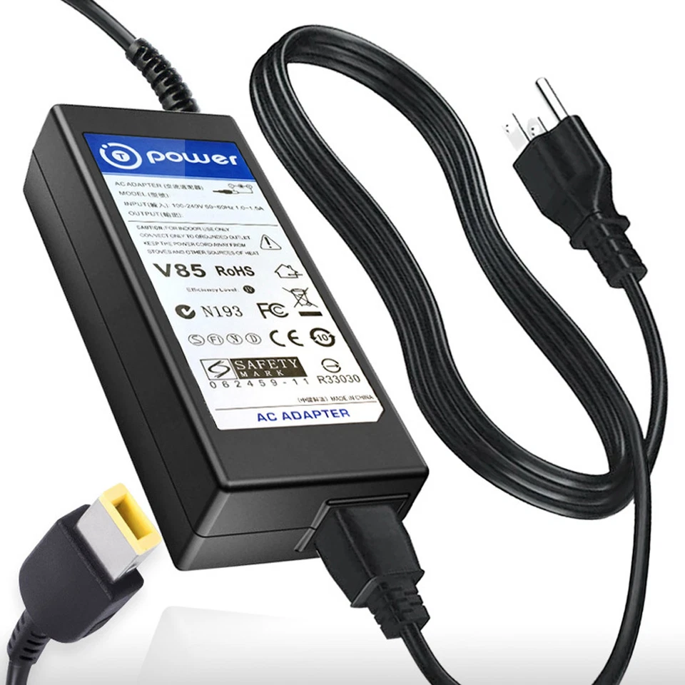 Adaptador de CA para Lenovo IdeaPad Yoga 13 Ultrabook 65W 20V 3.25A Fuente de alimentación Cor Foto 1 de 1