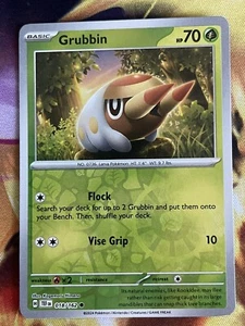 Pokémon TCG Grubbin SV05: Temporal Forces 018/162 Reverse Holo Common - Picture 1 of 1