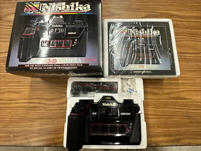 Cámara fotográfica con lente cuadrada 3D Nishika N8000 35 mm de Japón nueva en caja Foto 1 de 4