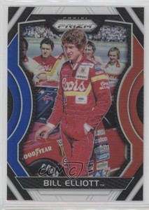 2018 Panini Prizm Red White & Blue Prizm Bill Elliott #6 HOF