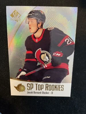 21-22 UD SP Authentic Hockey SP Top Rookies TR-4 Jacob Bernard-Docker - Image 1 of 2