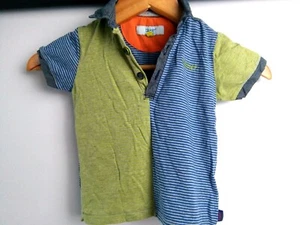 Vintage Ted Baker Kids Boys T-Shirt 2-3Age Short Sleeves Collared Stripped Cotto - Picture 1 of 3