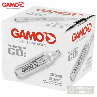 GAMO 12 gram CO2 25-pk Air Gun Air Rifle AirSoft 62124702554 FAST SHIP