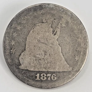 Cuarto de 25c libertad sentada 1876-P - Imagen 1 de 2