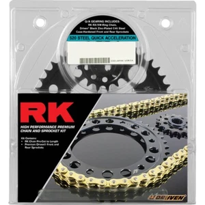 09-11 for BMW S1000RR RK Chain & Sprocket Kit Quick Acceleration Gold 16/44/520 - Picture 1 of 1