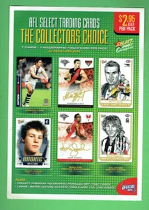 #MM. PROMOTIONAL SHEET - 2007 SELECT AFL CHAMPION CARDS - Bild 1 von 2