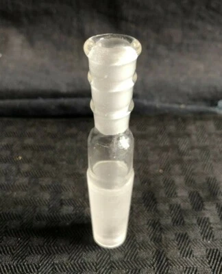 Unbranded Glass 10/30 to 19/38 Enlarging Connecting Adapter 8820-1019 Chipped - Image 1 of 4