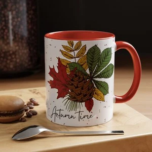 Autumn Time Accent Coffee Mug (11oz) Gift Ideas, Tea Mug, Travel Mug - Picture 1 of 31