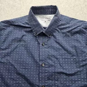 Camisa Para Hombre Banana Republic con Puntos Azules Botones Calce Ajustado Mediano - Imagen 1 de 12