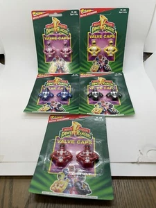SELTEN VTG Komplettsatz 5 Power Ranger 1994 Fahrrad Ventilkappen Reifen SABAN Ent. - Bild 1 von 6