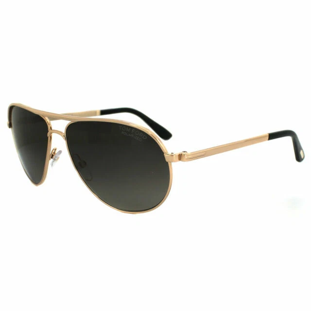 Tom Ford FT0144 Aviator Men's Sunglasses - Shiny Rose Gold