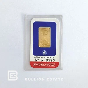 *** VINTAGE LOW SERIAL No. *** 2.5 Gram Gold Bar ENGELHARD *** FAST SHIPPING *** - Picture 1 of 2