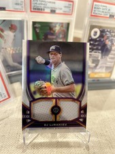 2023 Topps Tribute DJ LeMahieu Dual Relic Purple 47/50 New York Yankees